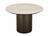 Sorrento Round Dining Table Bisque / Coffee