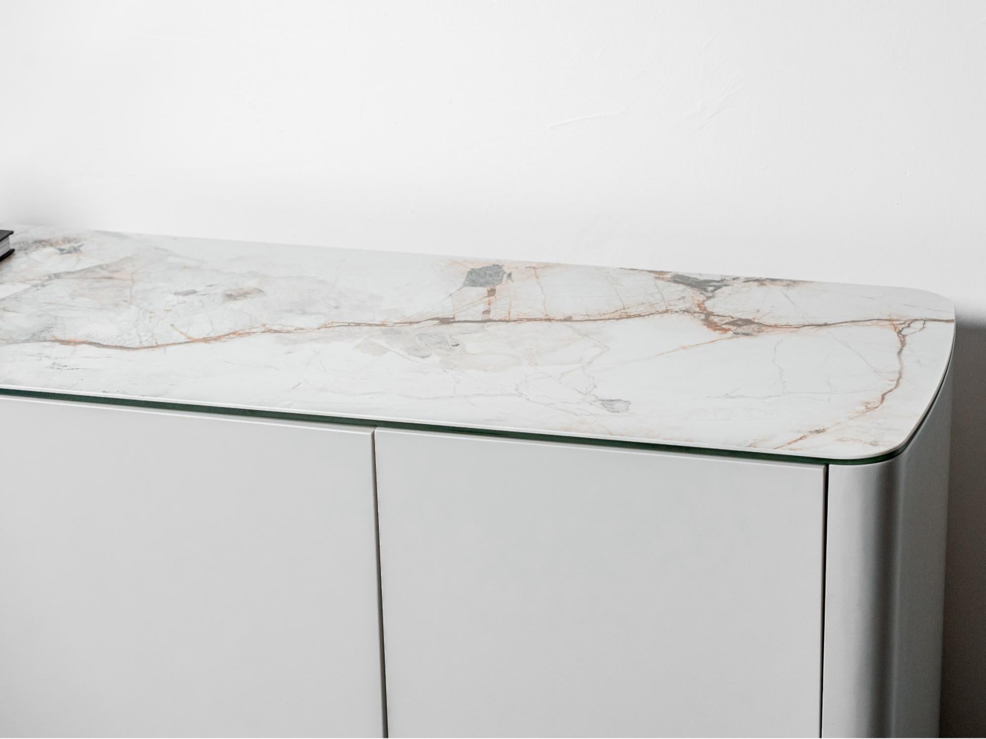 Messina Sideboard Milan White Marble