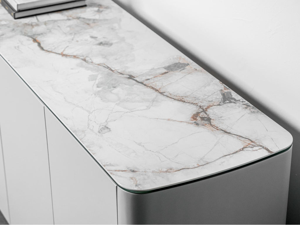 Messina Sideboard Milan White Marble