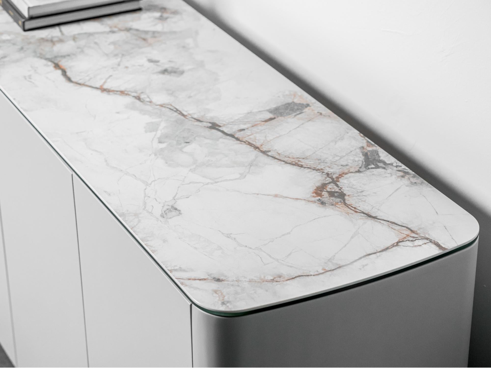 Messina Sideboard Milan White Marble