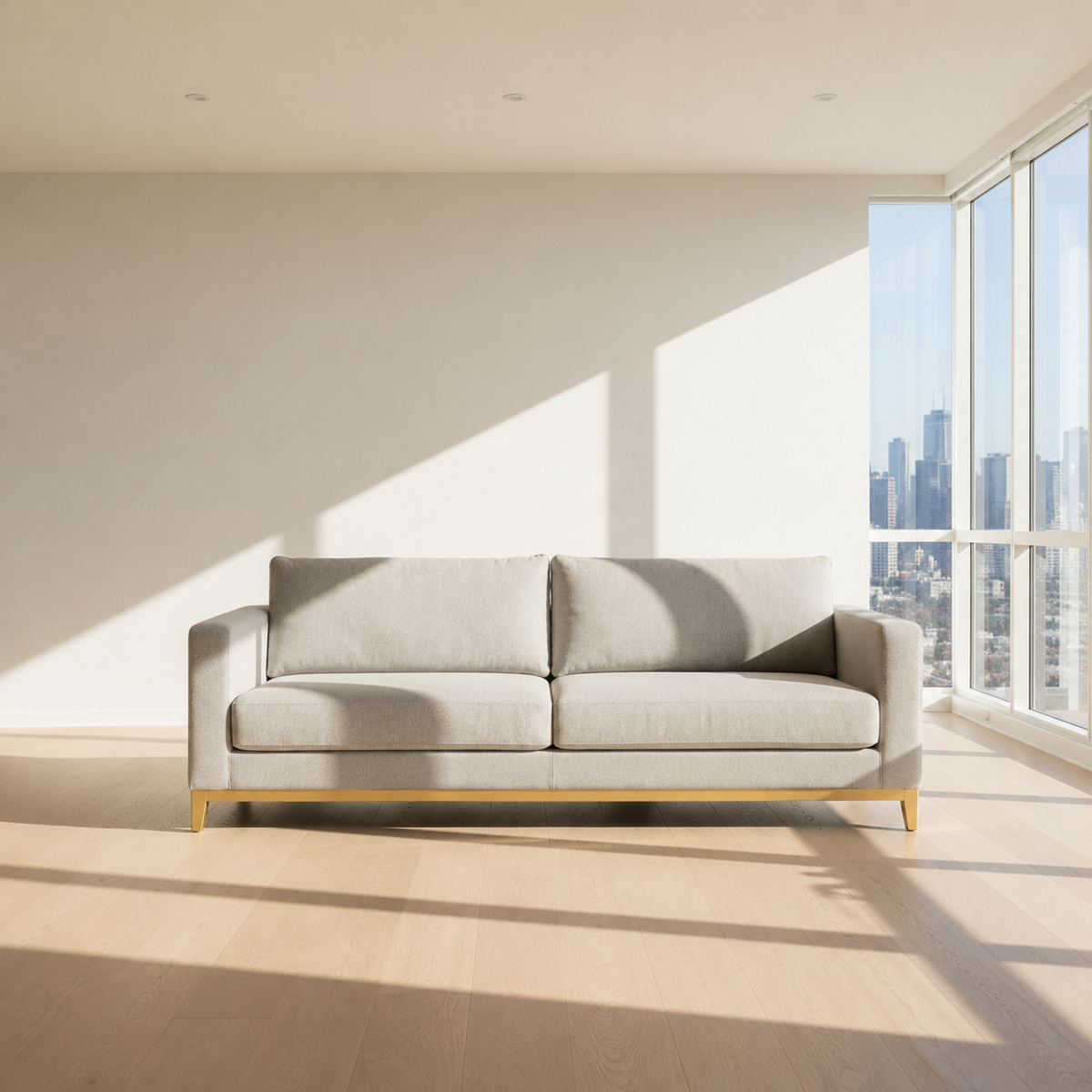 Sicily Fabric Sofa, 3 Seater Minimalist