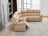 Fuji Fabric Sofa, 5 Seater Corner Recliner