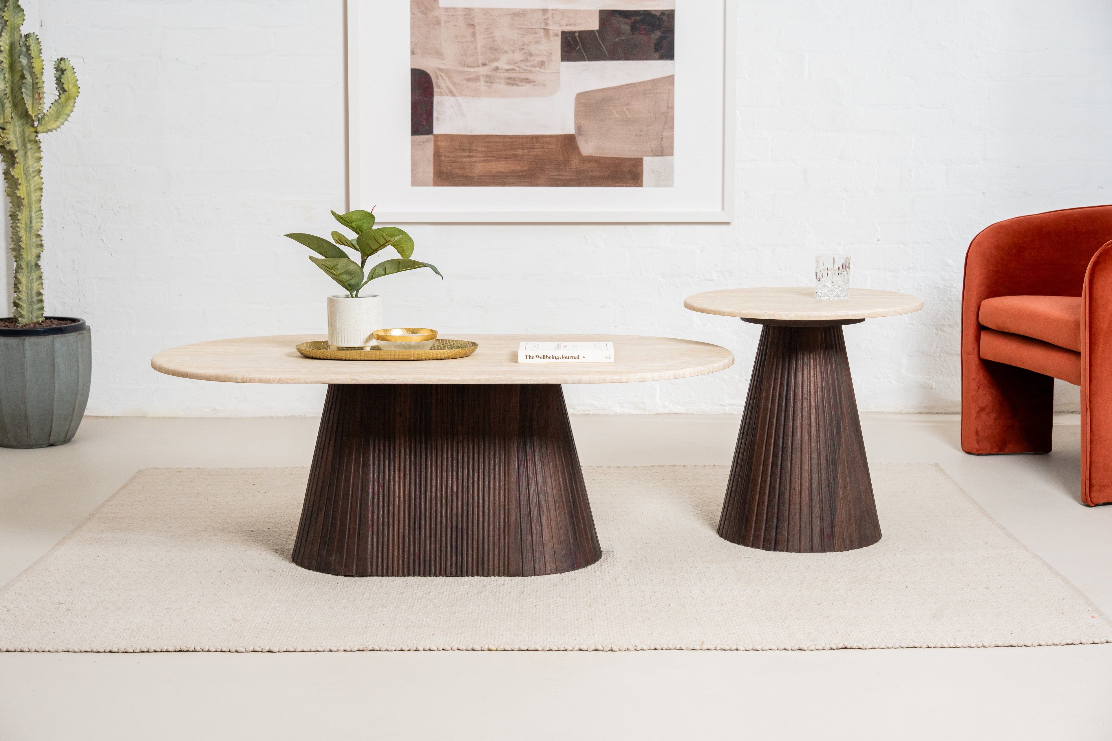 Crete Coffee Table Travertine