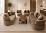 Hokaido Fabric Sofa, 3+3+1+1 Seater Turkish