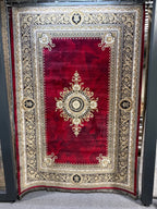 Red Zhinus Matrix Rugs 12667