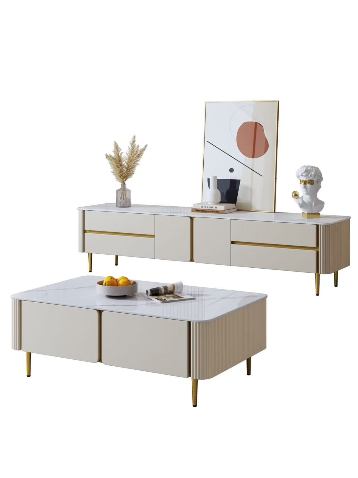 Living Room Set (Coffee Table + TV Stand) G3