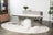 Messina Extension Dining Table Milan White Marble