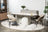 Messina Extension Dining Table Milan White Marble