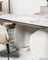 Messina Extension Dining Table Milan White Marble