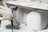 Messina Extension Dining Table Milan White Marble