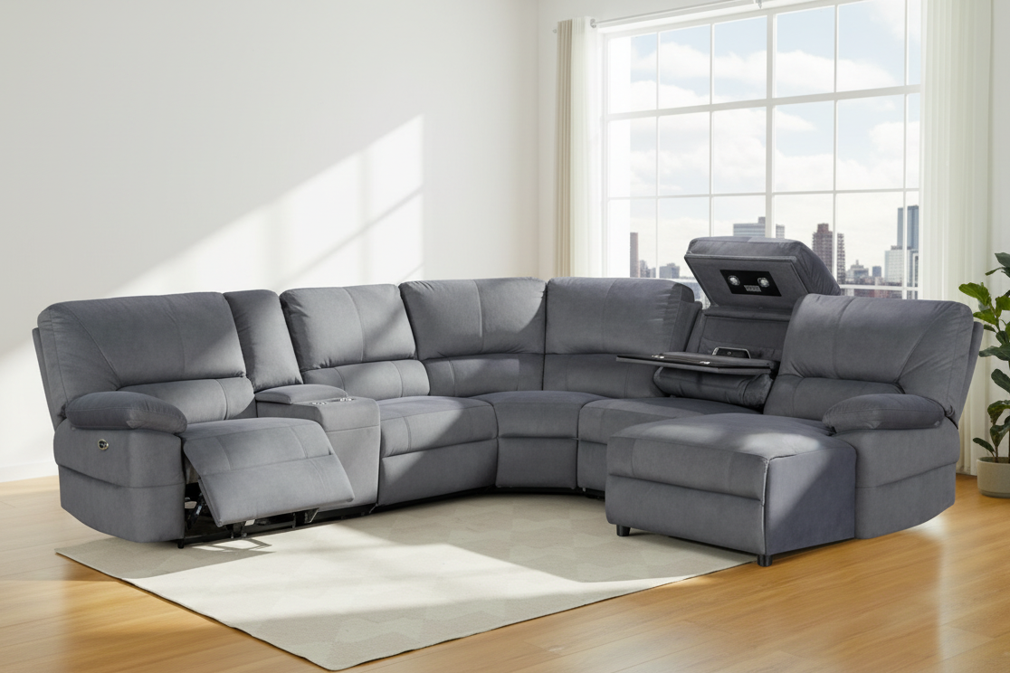 Kristy Electric Recliner Corner Sofa