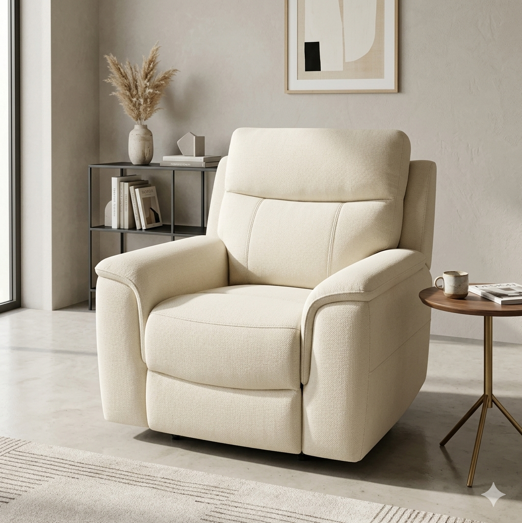 Vargo Fabric Sofa, 3+2+1 Seater Recliner