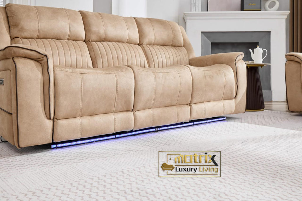 Electric Recliner Sofa Set
