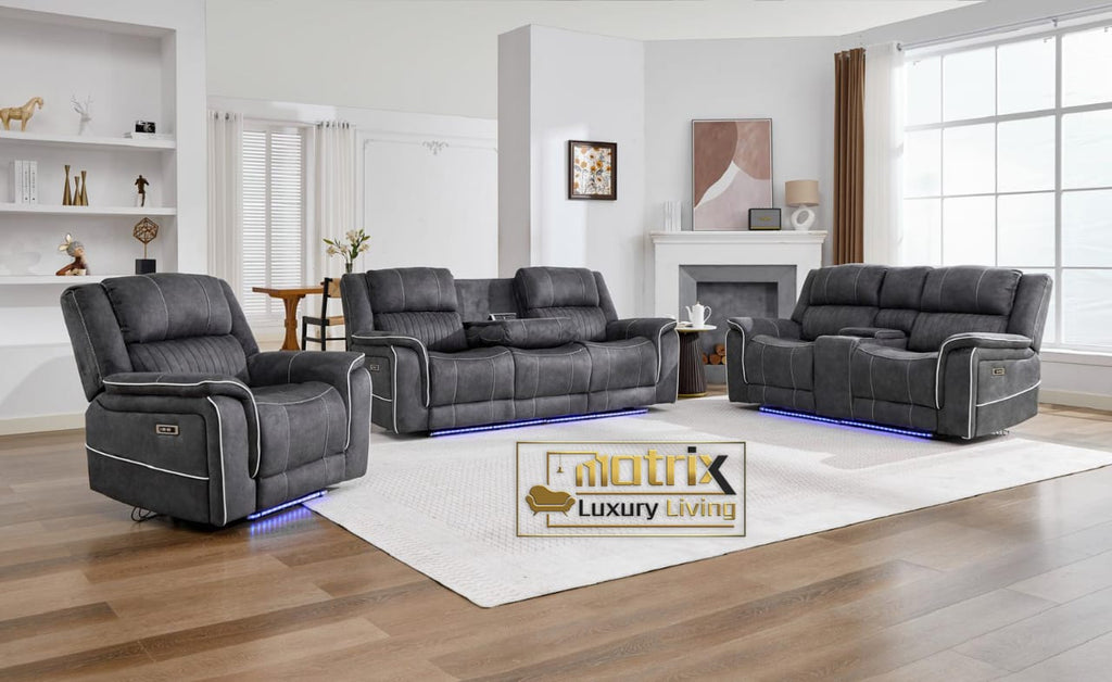 Electric Recliner Sofa Set