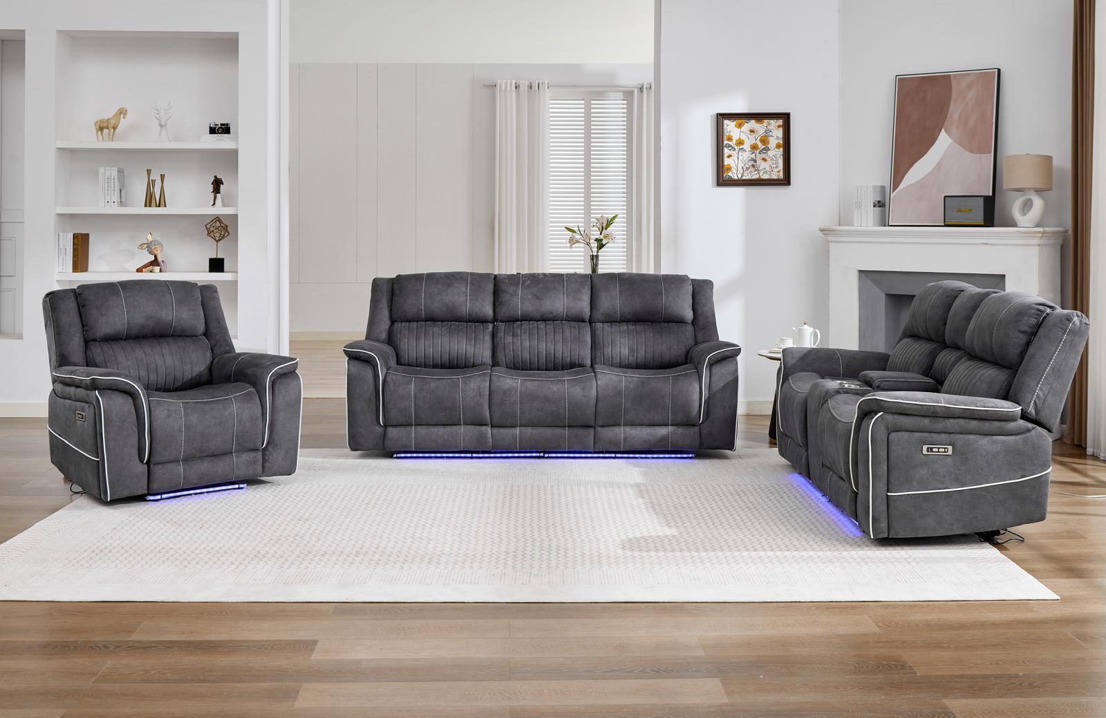Electric Recliner Sofa Set
