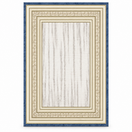 Authentic Persian rug 19884, full cream and blue border design shown in 200 x 300 cm proportions