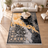 Cloudy Matrix Rugs 12661 styled as a 200 x 300 cm rug in a bright living room with an ivory sofa and timber chair