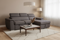 Capri corner lounge sofa in a modern living room setting