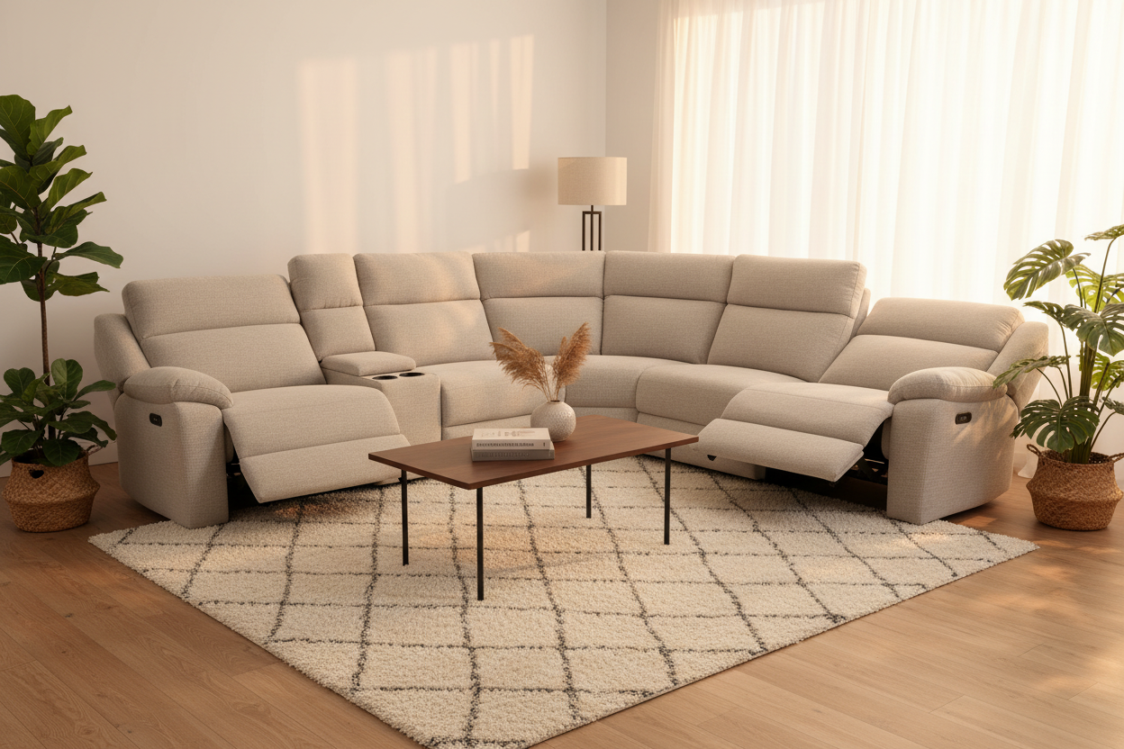 Vargo Electric Recliner Suite in a modern living room setting