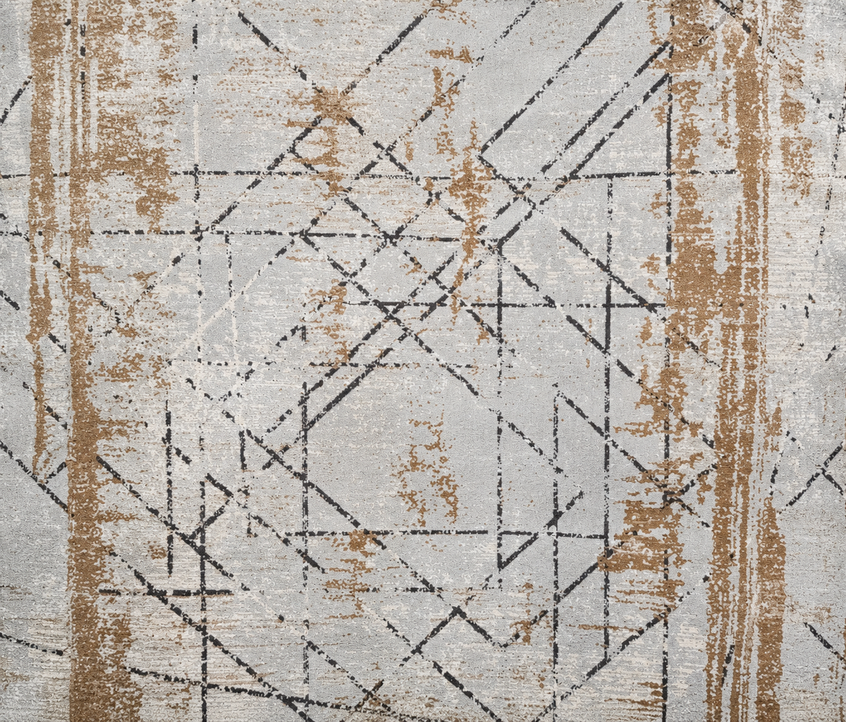 Matrix rug 12677 - cleaned close-up of the original rug pattern (detail view)