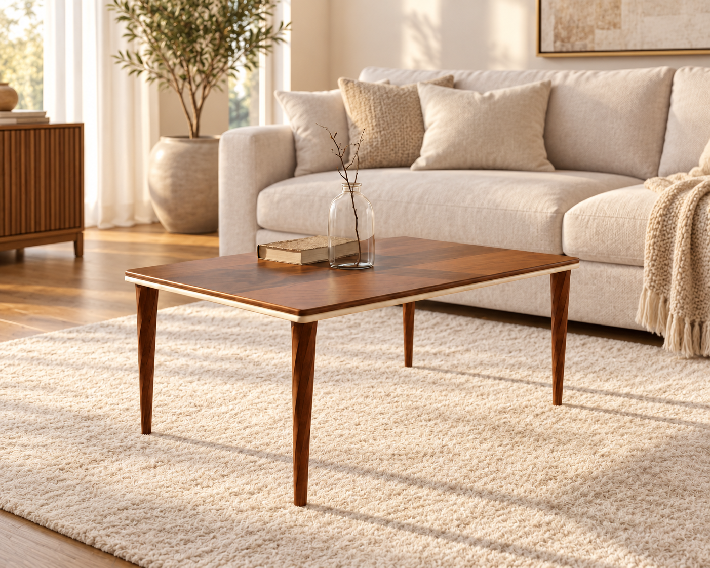 Asper Coffee Table in a contemporary living room