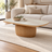 Byron Coffee Table Taj Mahal / Natural in a contemporary living room