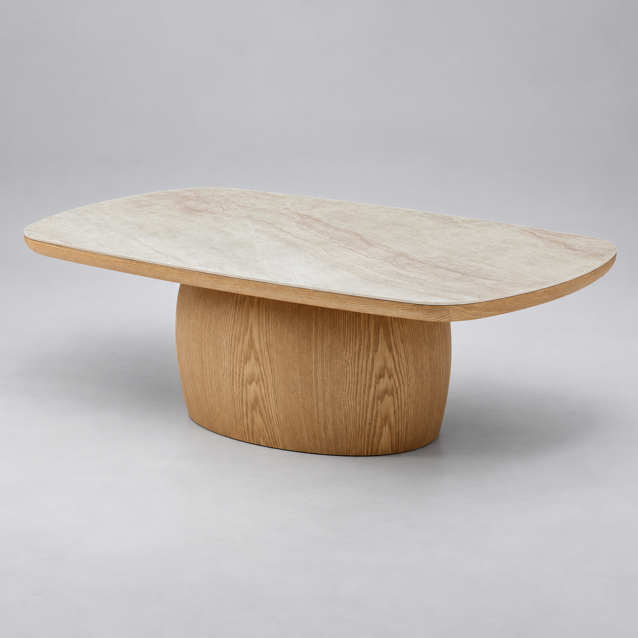 Byron Coffee Table Taj Mahal / Natural in a clean studio setting