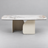 Messina Coffee Table Milan White Marble in a clean studio setting