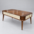 Rectangular Wood Coffee Table in a clean studio setting