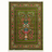 Green Lucky Matrix Rugs 12669, complete green floral rug in 200 x 300 cm proportions