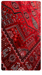 Red Lucky Matrix Rugs 12683
