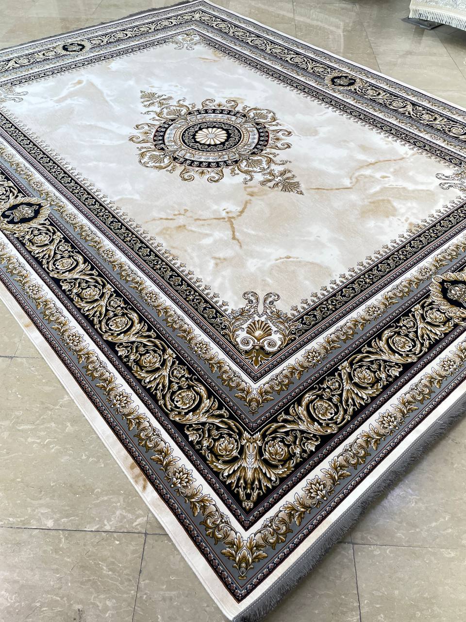 Cream Zhinus Rugs 12689
