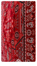 Red Lucky Matrix Rugs 12683