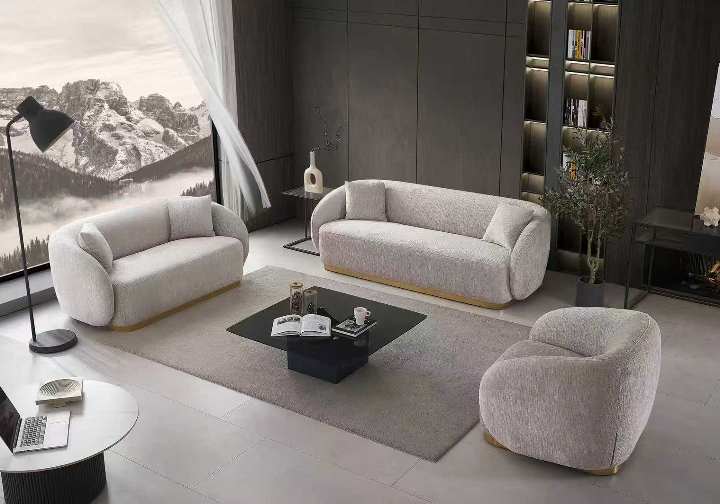 Viola Fabric Sofa, 3+3+1+1 Seater Turkish