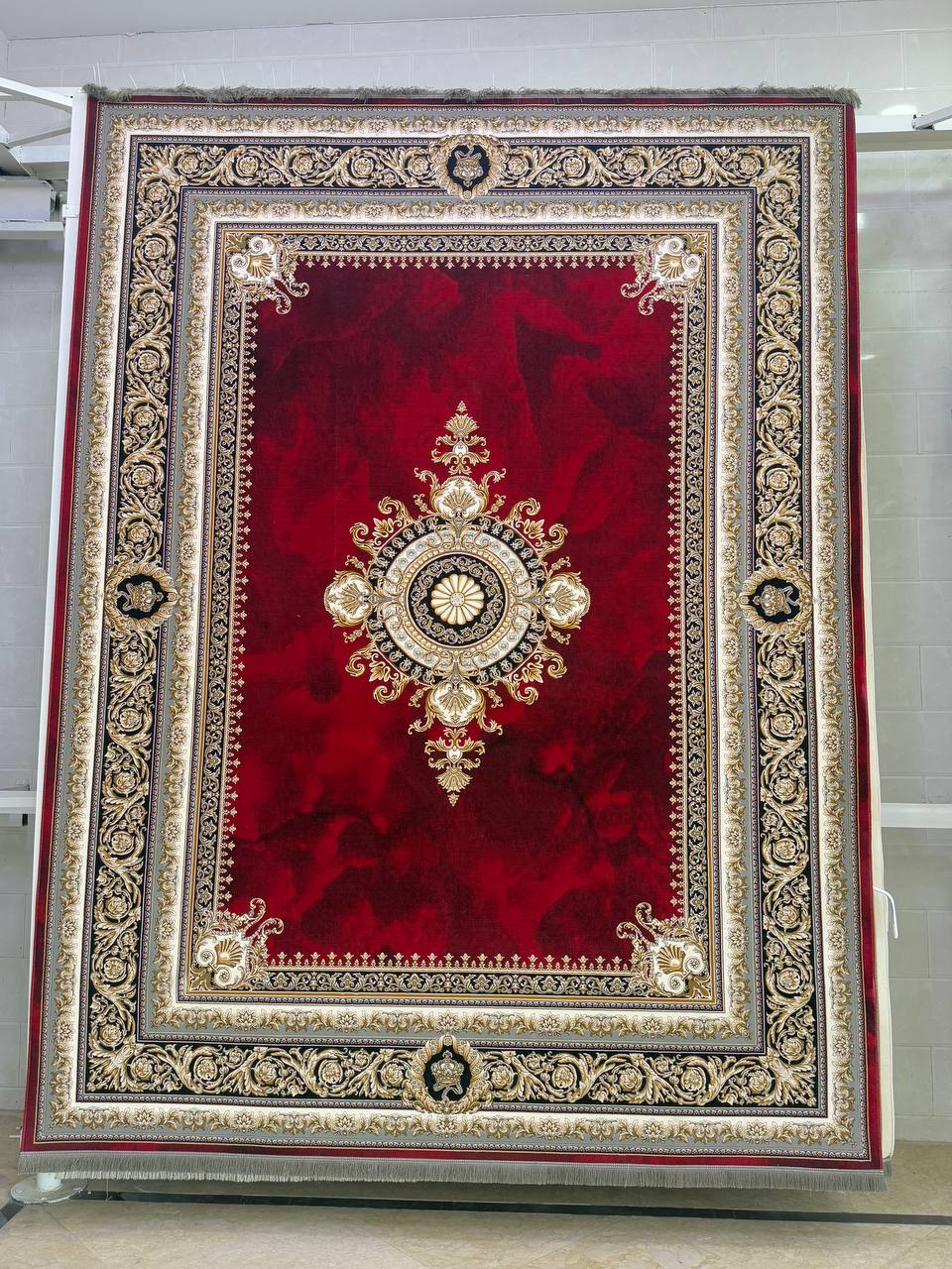 Red Zhinus Matrix Rugs 12667