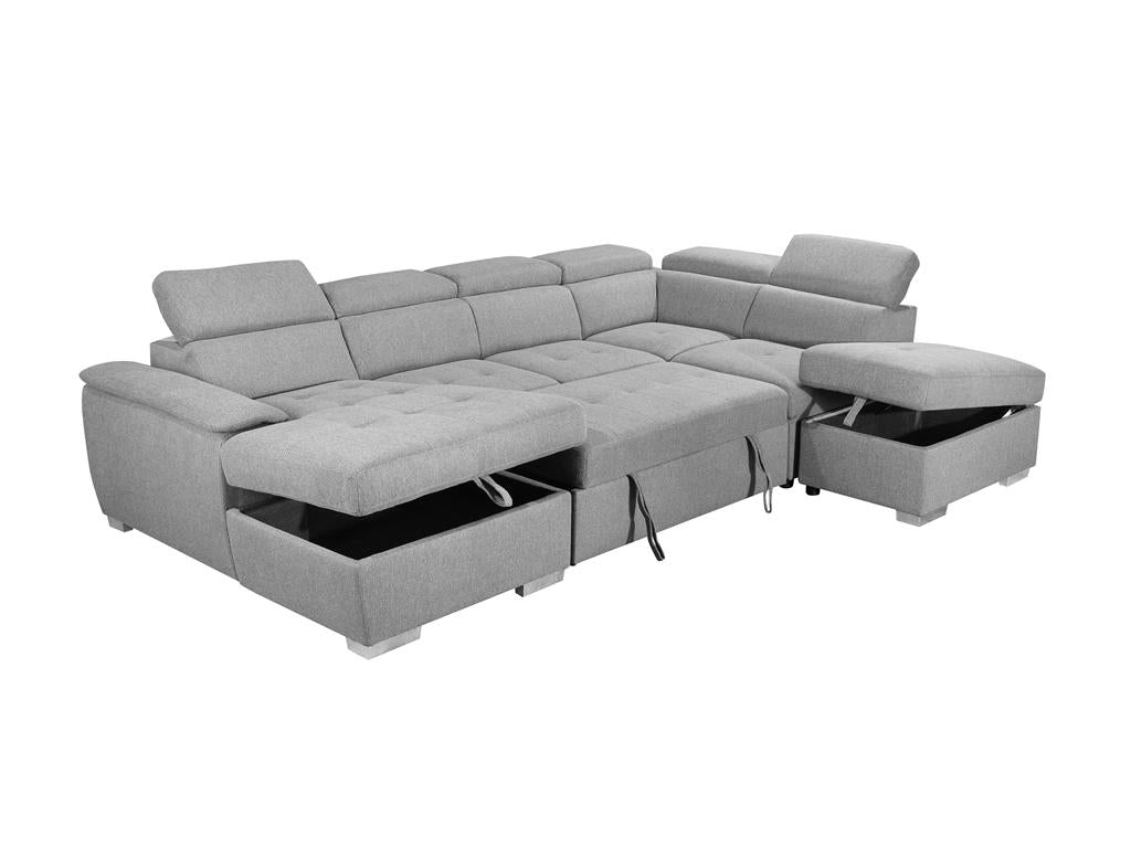 Jackson Fabric Sofa, 5 Seater Storage
