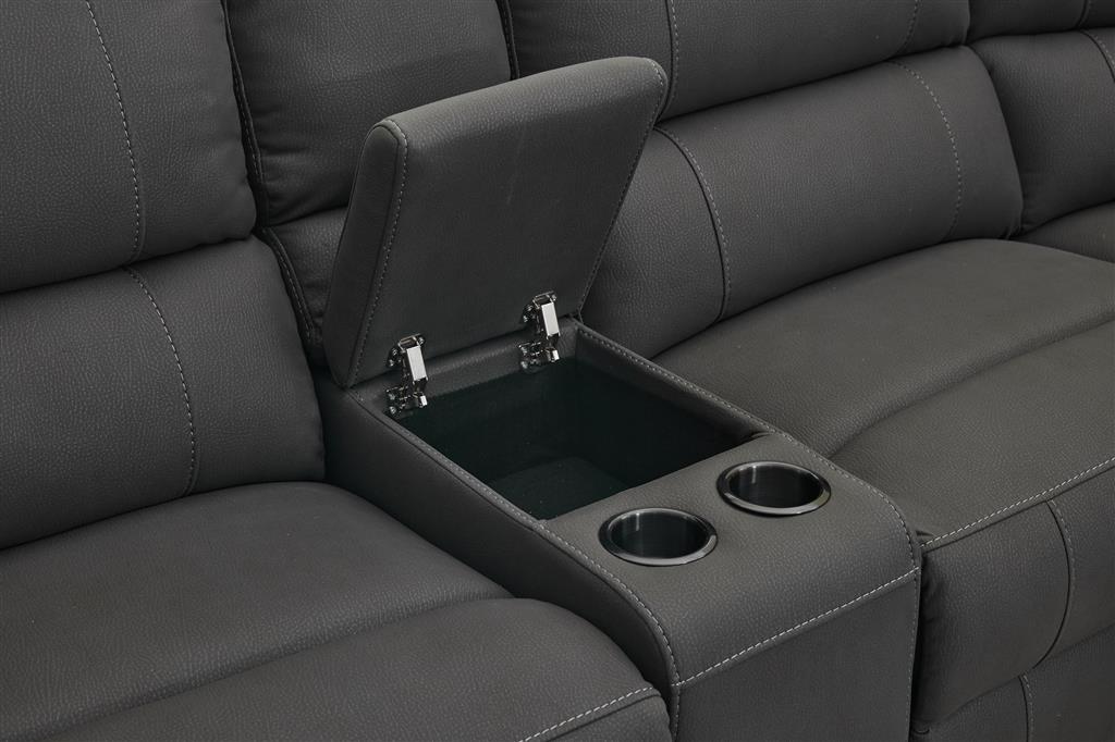 Jersey Leather Sofa, 6 Seater Corner Recliner