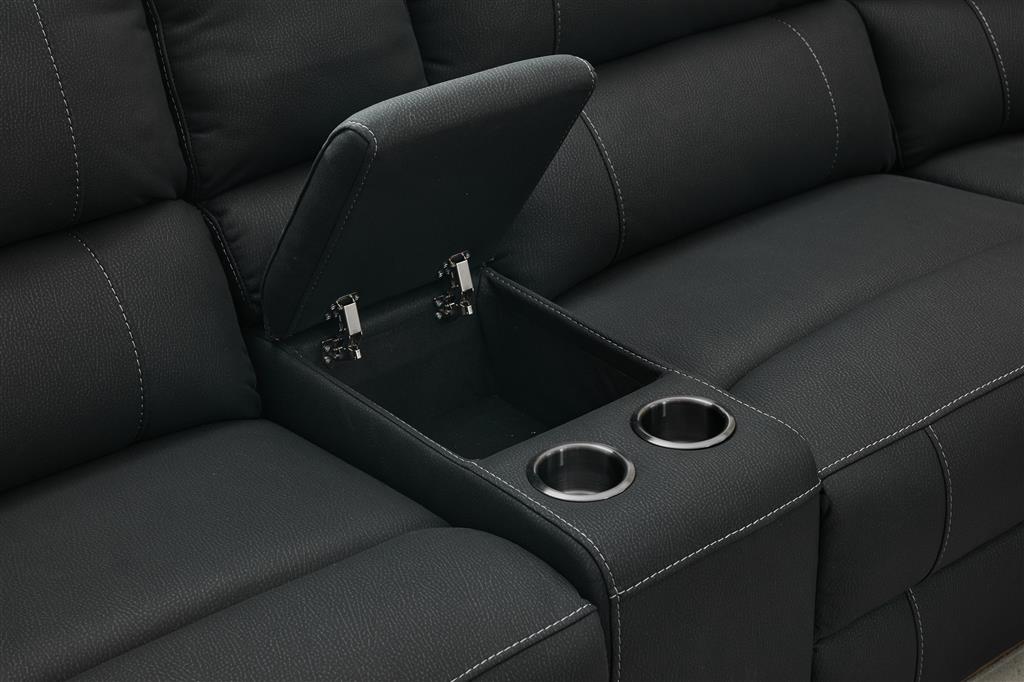 Jersey Leather Sofa, 6 Seater Corner Recliner