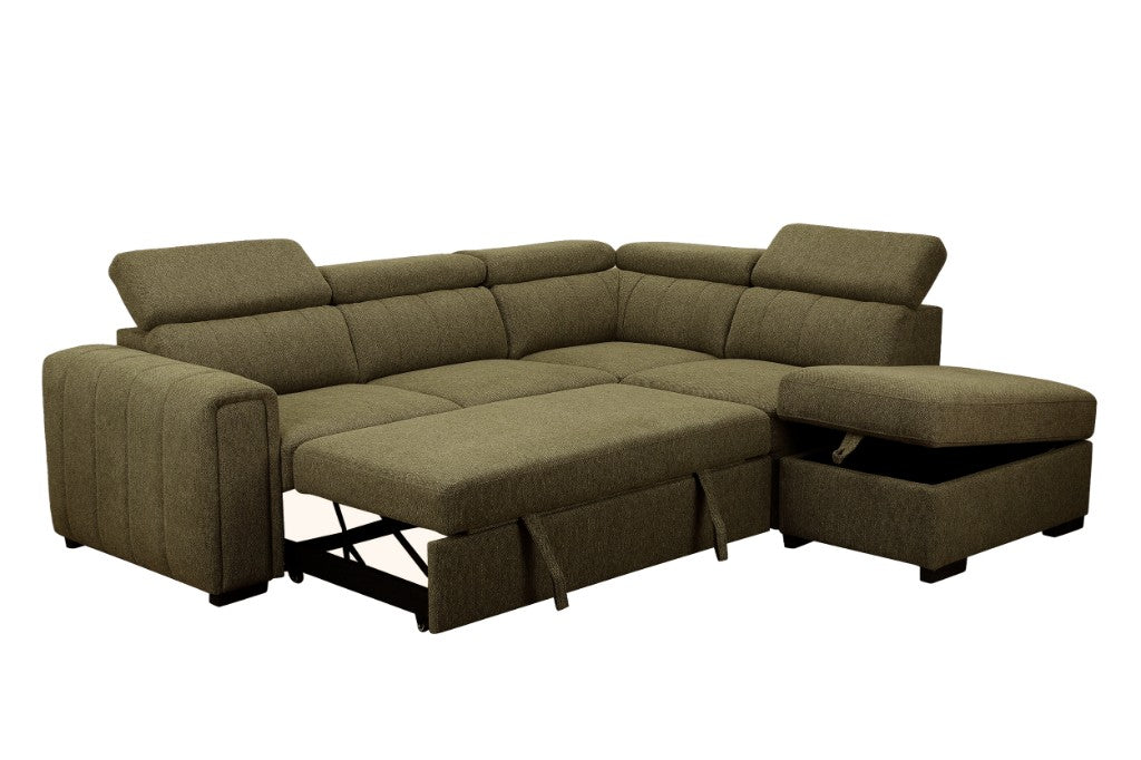 Odelia Fabric Sofa, 5 Seater Storage